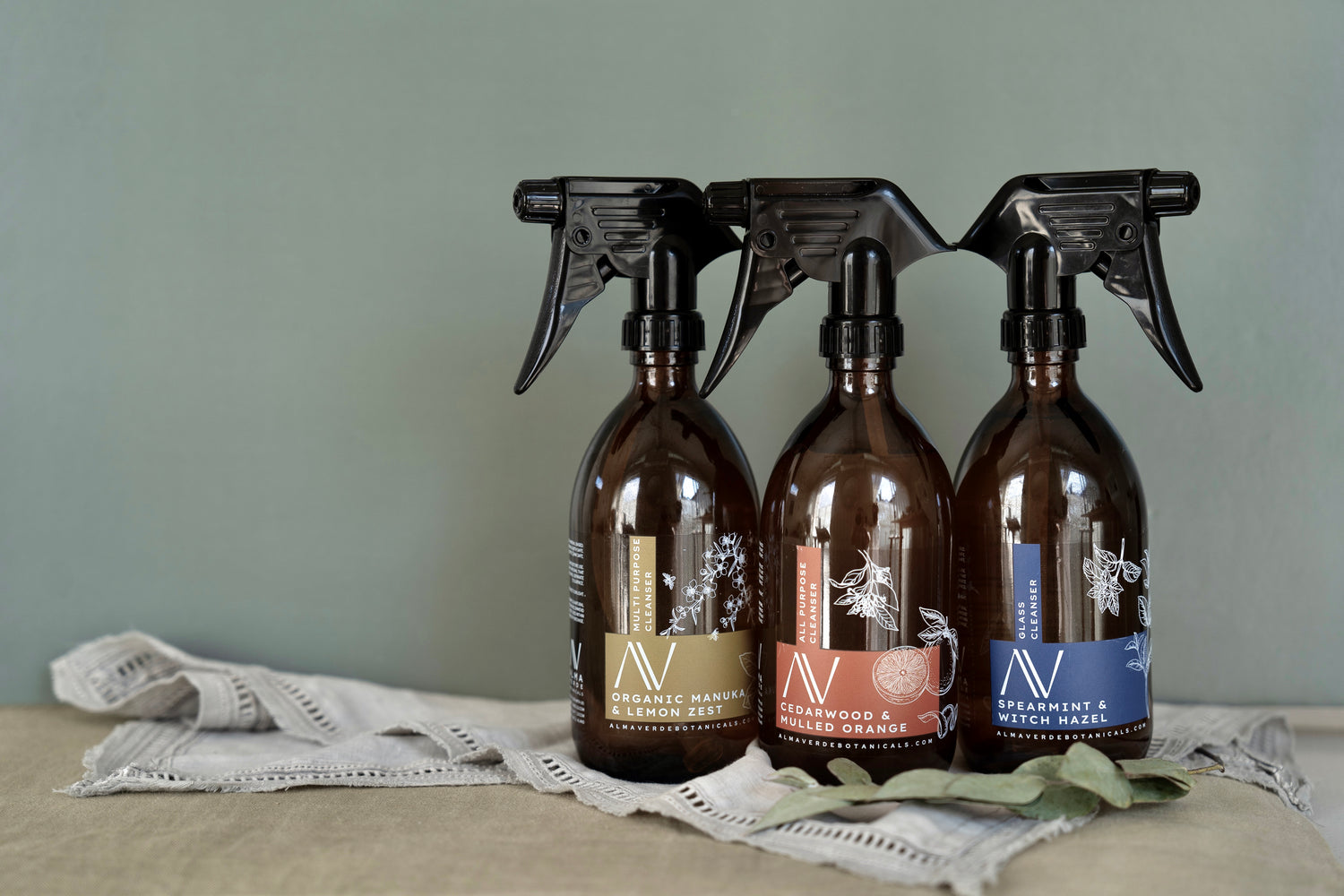 Alma Verde Botanicals Cleaning essential range